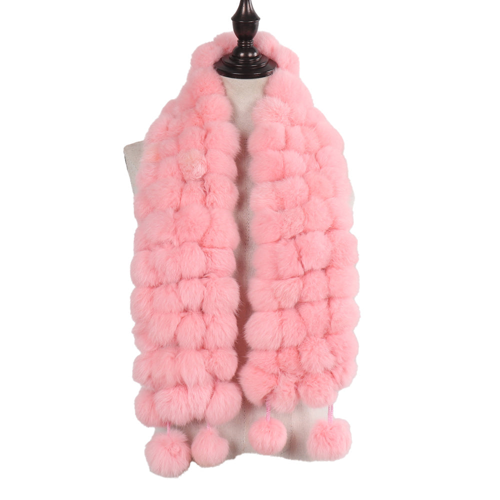Scarf Made of Rex Rabbit Fur for Women