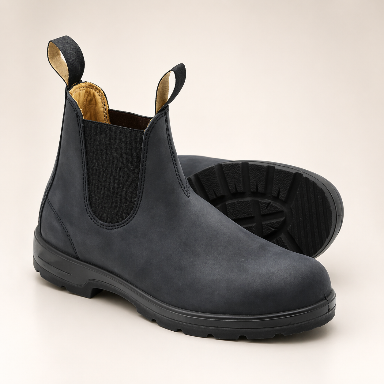Waterproof Leather Ankle Boots for Women – Slip-On Chelsea Style