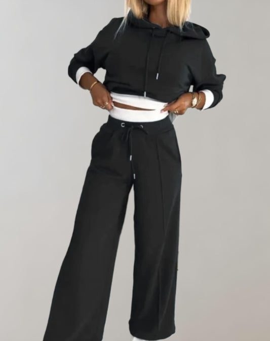 Comfortable Hoodie and Loose Pants Activewear Set for Stylish Training