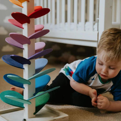 Magical Marble Grove - A Whimsical Wooden Play Tree