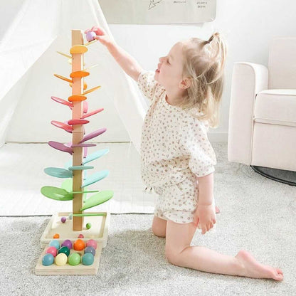 Magical Marble Grove - A Whimsical Wooden Play Tree