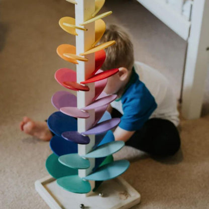 Magical Marble Grove - A Whimsical Wooden Play Tree