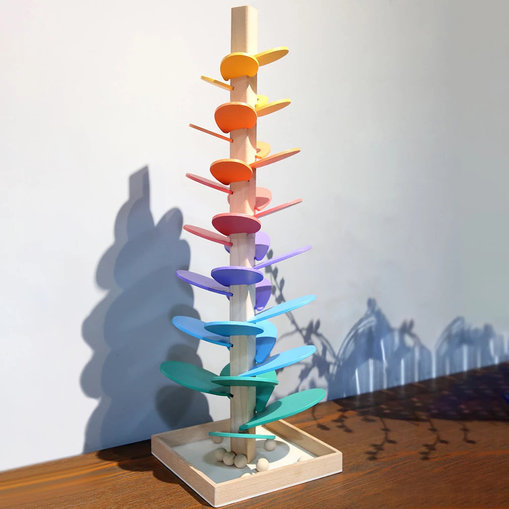 Magical Marble Grove - A Whimsical Wooden Play Tree
