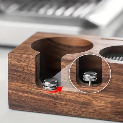 Sleek Espresso Tamper Organizer Station