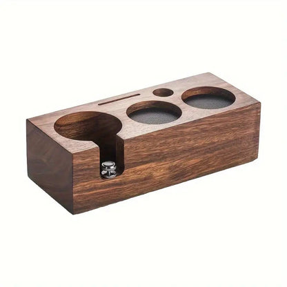 Sleek Espresso Tamper Organizer Station