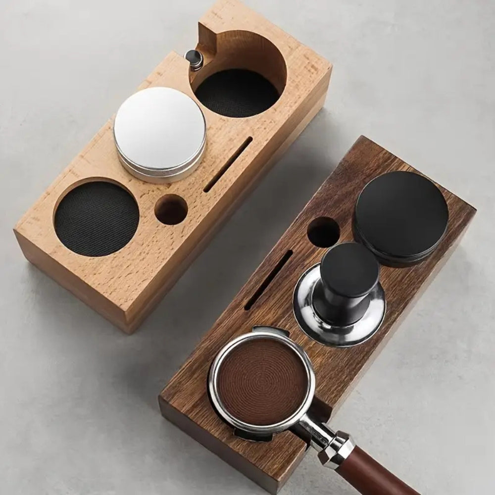 Sleek Espresso Tamper Organizer Station