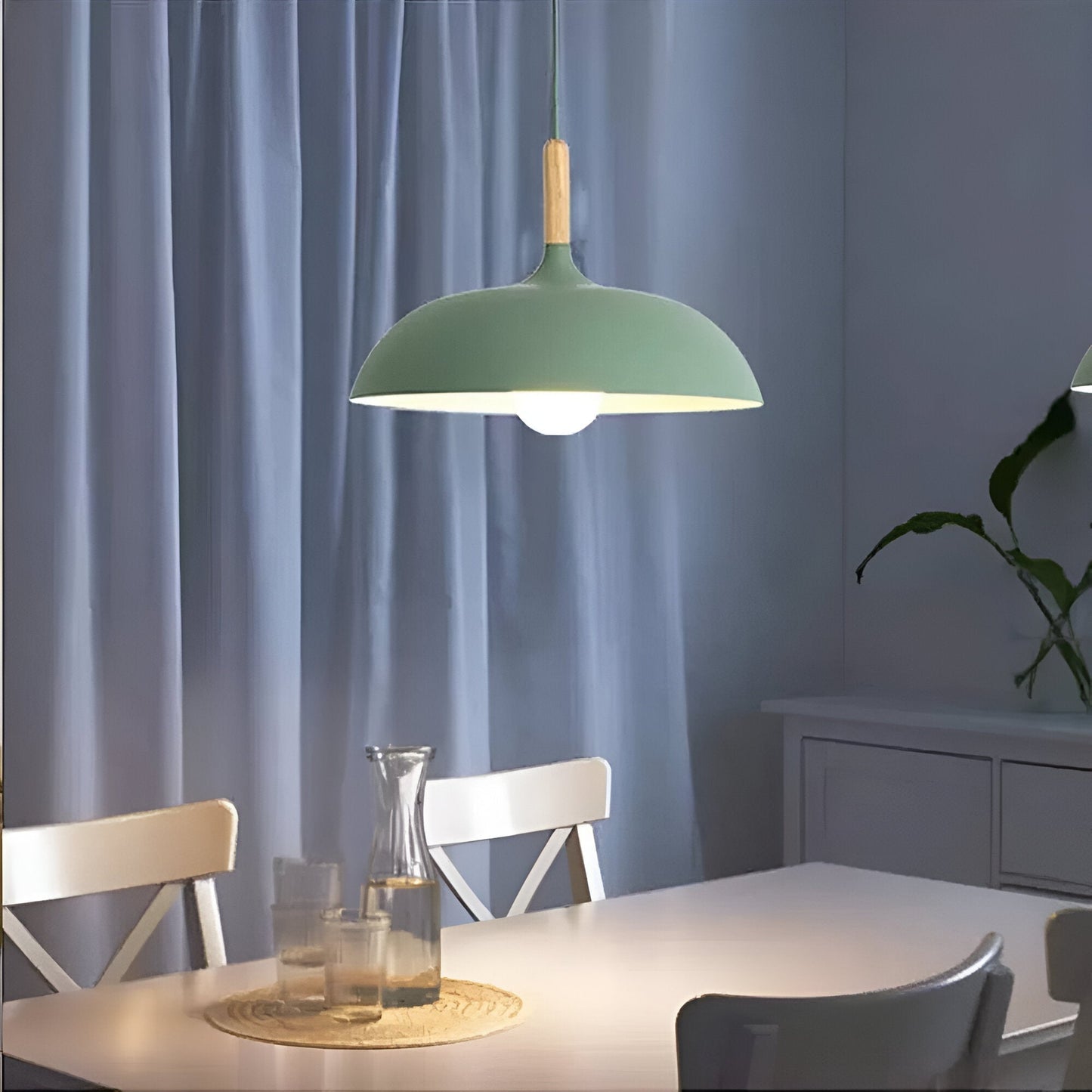 Nordic Wood LED Pendant Light with Japandi Design for Modern Interiors