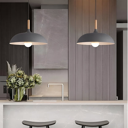 Nordic Wood LED Pendant Light with Japandi Design for Modern Interiors