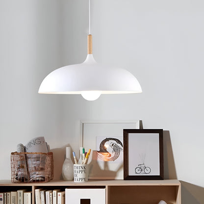 Nordic Wood LED Pendant Light with Japandi Design for Modern Interiors