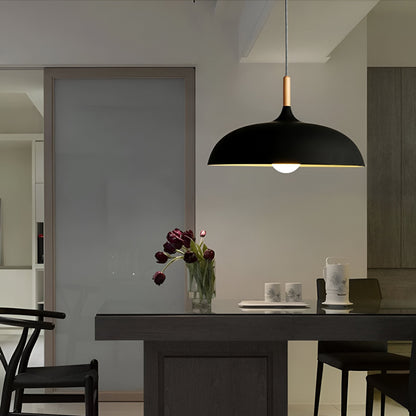 Nordic Wood LED Pendant Light with Japandi Design for Modern Interiors