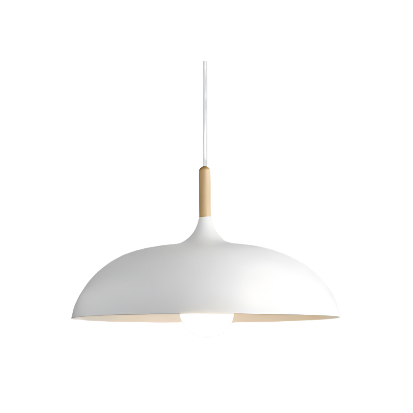 Nordic Wood LED Pendant Light with Japandi Design for Modern Interiors