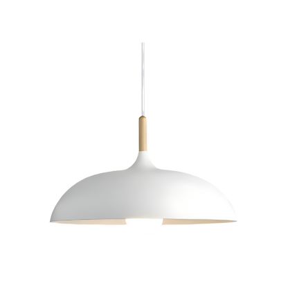Nordic Wood LED Pendant Light with Japandi Design for Modern Interiors