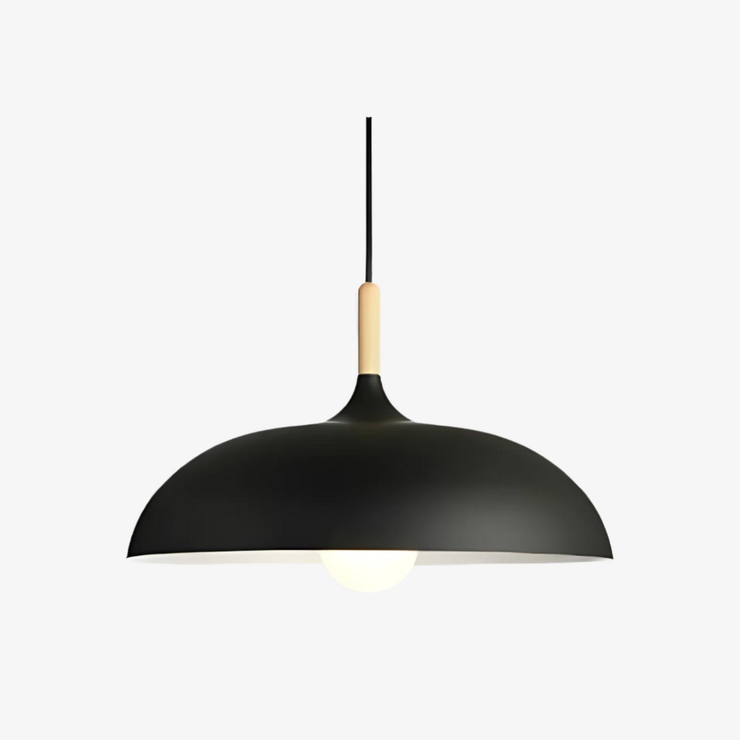 Nordic Wood LED Pendant Light with Japandi Design for Modern Interiors