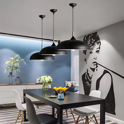 Nordic Wood LED Pendant Light with Japandi Design for Modern Interiors