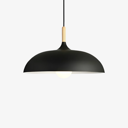 Nordic Wood LED Pendant Light with Japandi Design for Modern Interiors