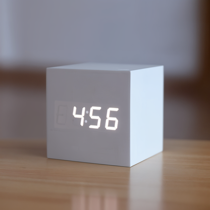 Elegant Wooden LED Digital Clock