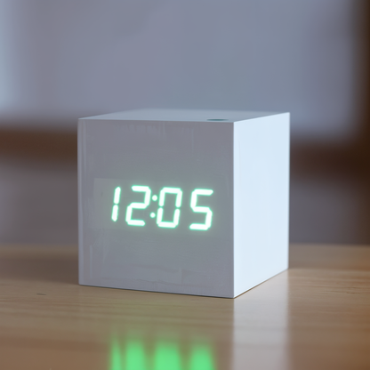 Elegant Wooden LED Digital Clock
