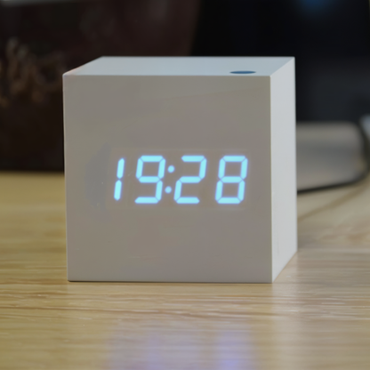 Elegant Wooden LED Digital Clock
