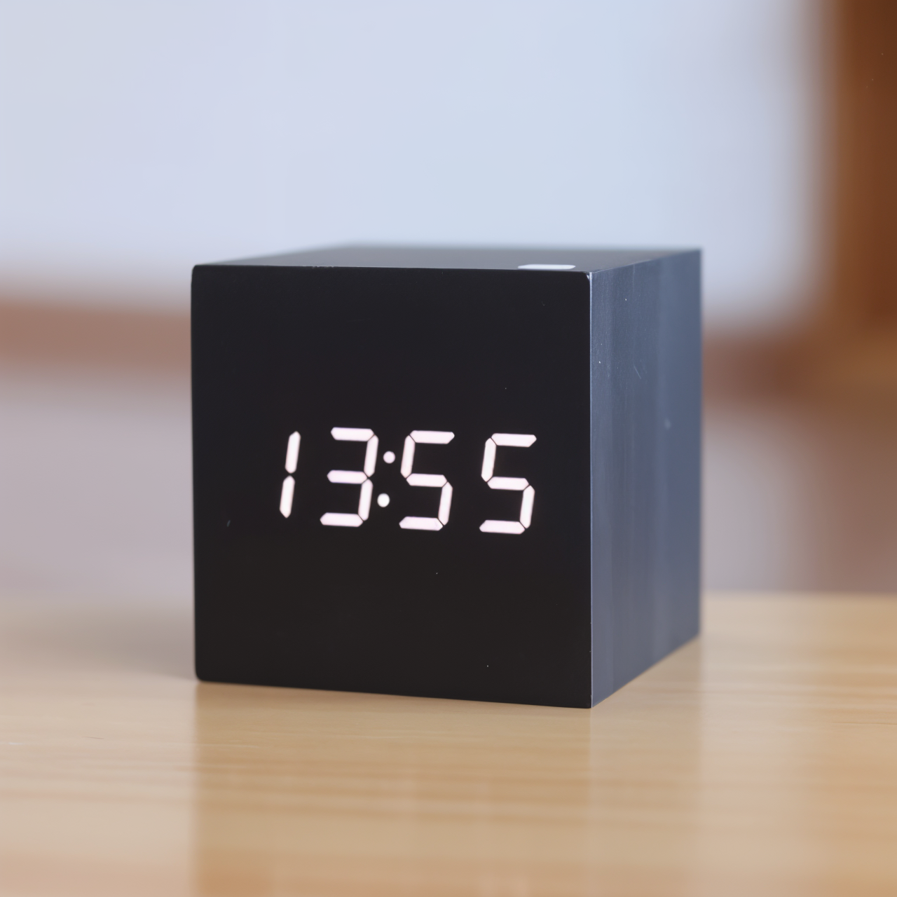 Elegant Wooden LED Digital Clock