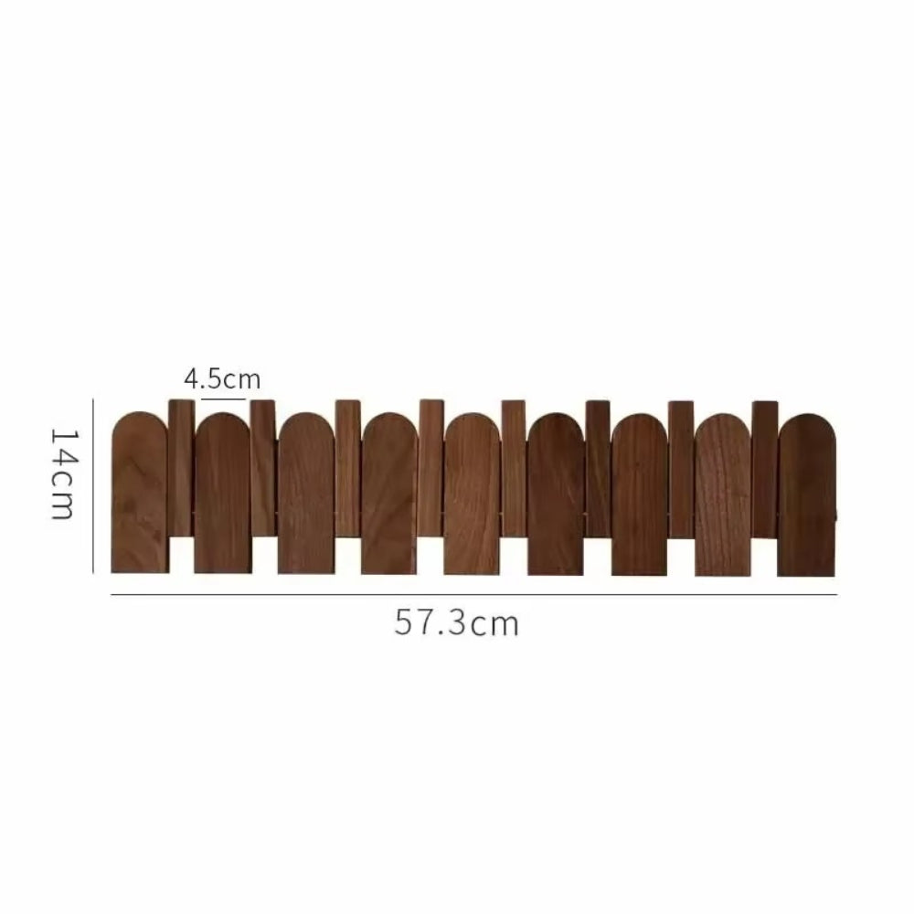 Stylish Wooden Coat Rack with Musical Design
