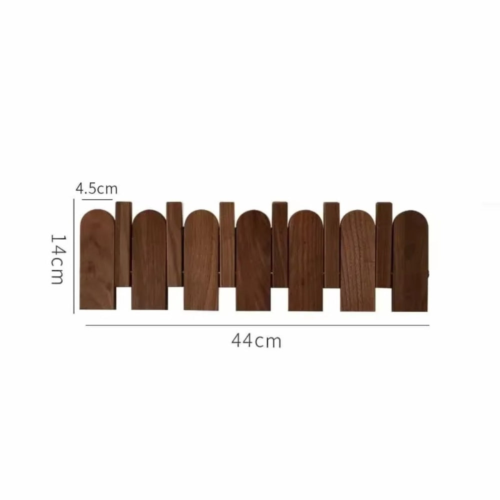 Stylish Wooden Coat Rack with Musical Design