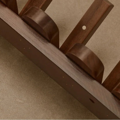 Stylish Wooden Coat Rack with Musical Design
