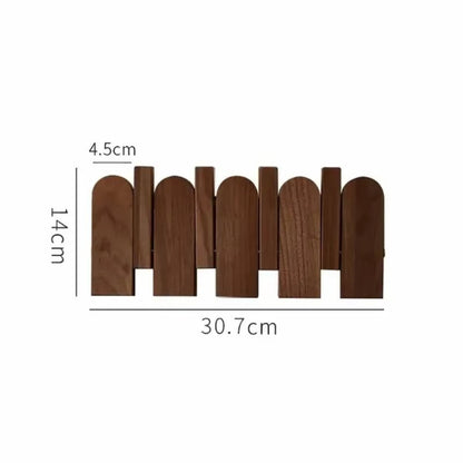 Stylish Wooden Coat Rack with Musical Design