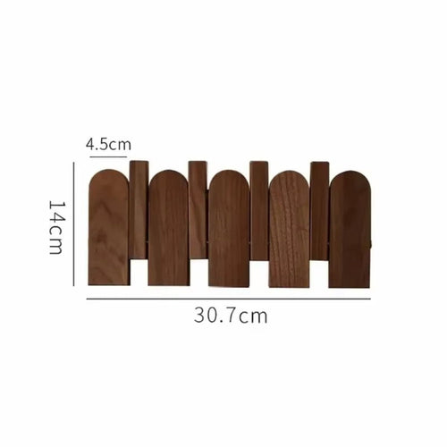 Stylish Wooden Coat Rack with Musical Design