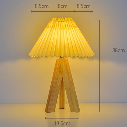 Chic Wooden Tripod USB Lamp for Stylish Spaces