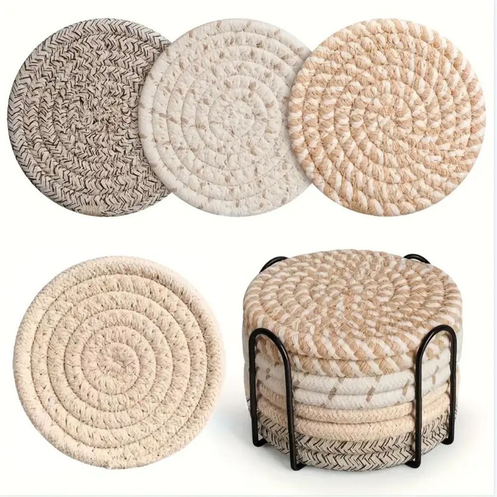 Natural Charm Coaster Collection | Set of 8