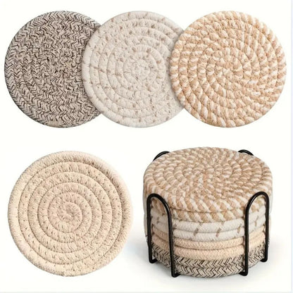 Natural Charm Coaster Collection | Set of 8