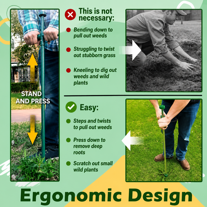 RootRemover Pro | Ergonomic Weeding Tool | Stand Tall