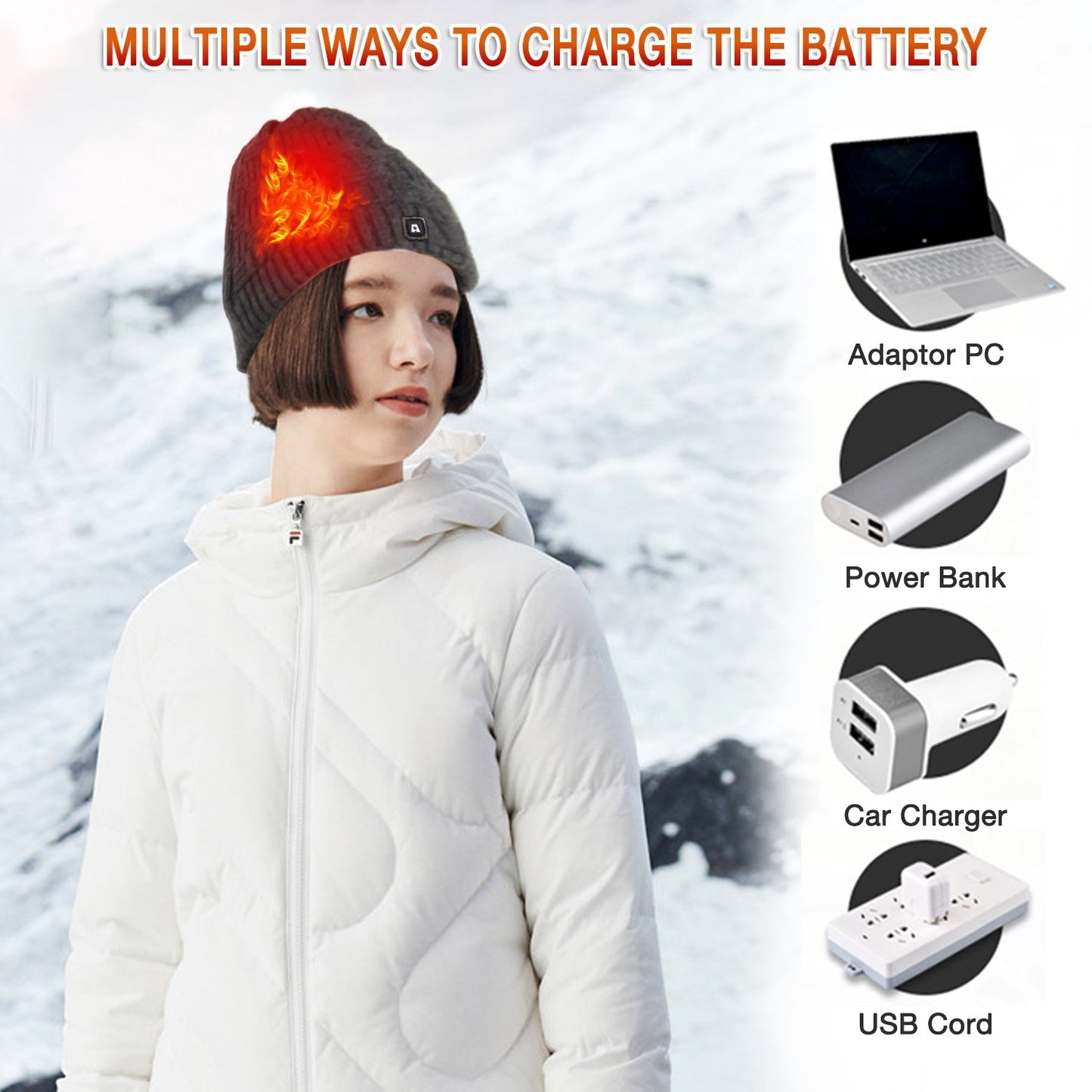 Rechargeable Heated Beanie for Ultimate Warmth