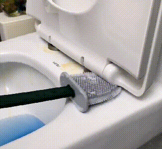 Suction Cup Toilet Brush – Easy Cleaning with Hygienic Silicone Design