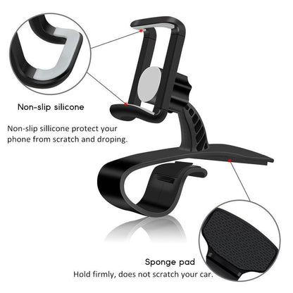 Car Phone Holder with 360° Rotation for Dashboard