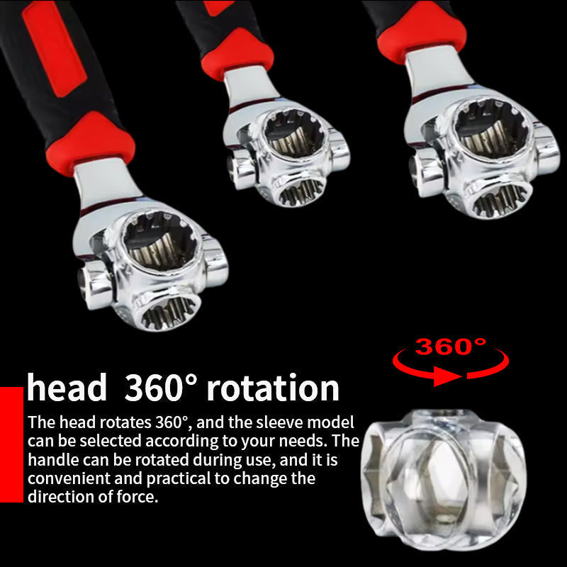 Universal Socket Wrench Set – 52 in 1 Multi-Function Tool