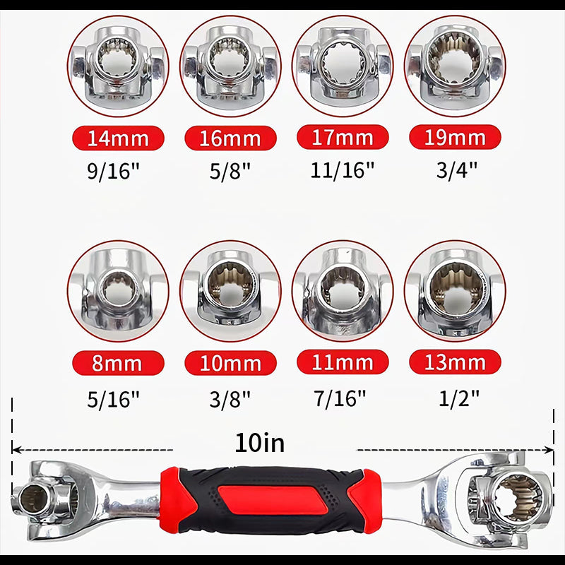 Universal Socket Wrench Set – 52 in 1 Multi-Function Tool