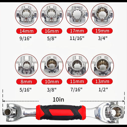 Universal Socket Wrench Set – 52 in 1 Multi-Function Tool