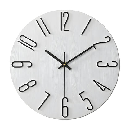 Minimalist Wall Clock with Silent Quartz Movement for Modern Interiors
