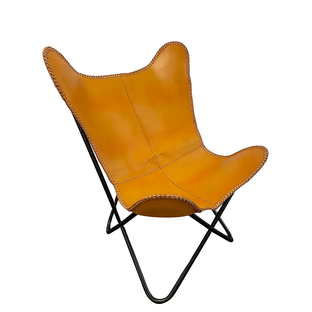 Genuine Leather Bat Chair in Various Colors Available