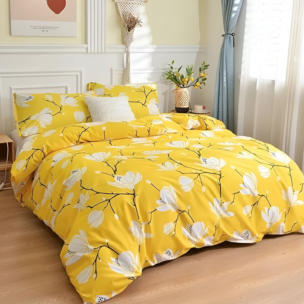 Elegant Floral 3-Piece Bedding Set for a Luxurious Touch