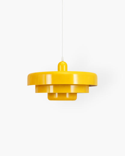 Modern Statement Pendant Light in Retro Orange Design