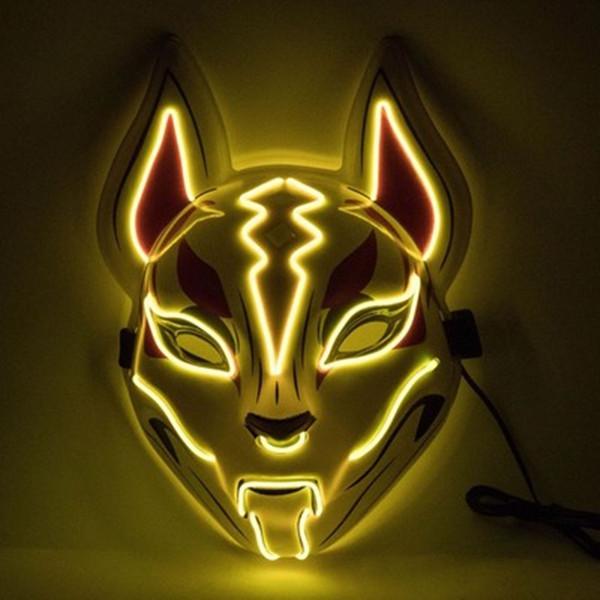 Illuminated Fox Mask - Enhanced LED Costume Accessory
