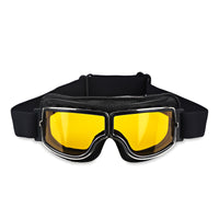Black Leather - Yellow Lens