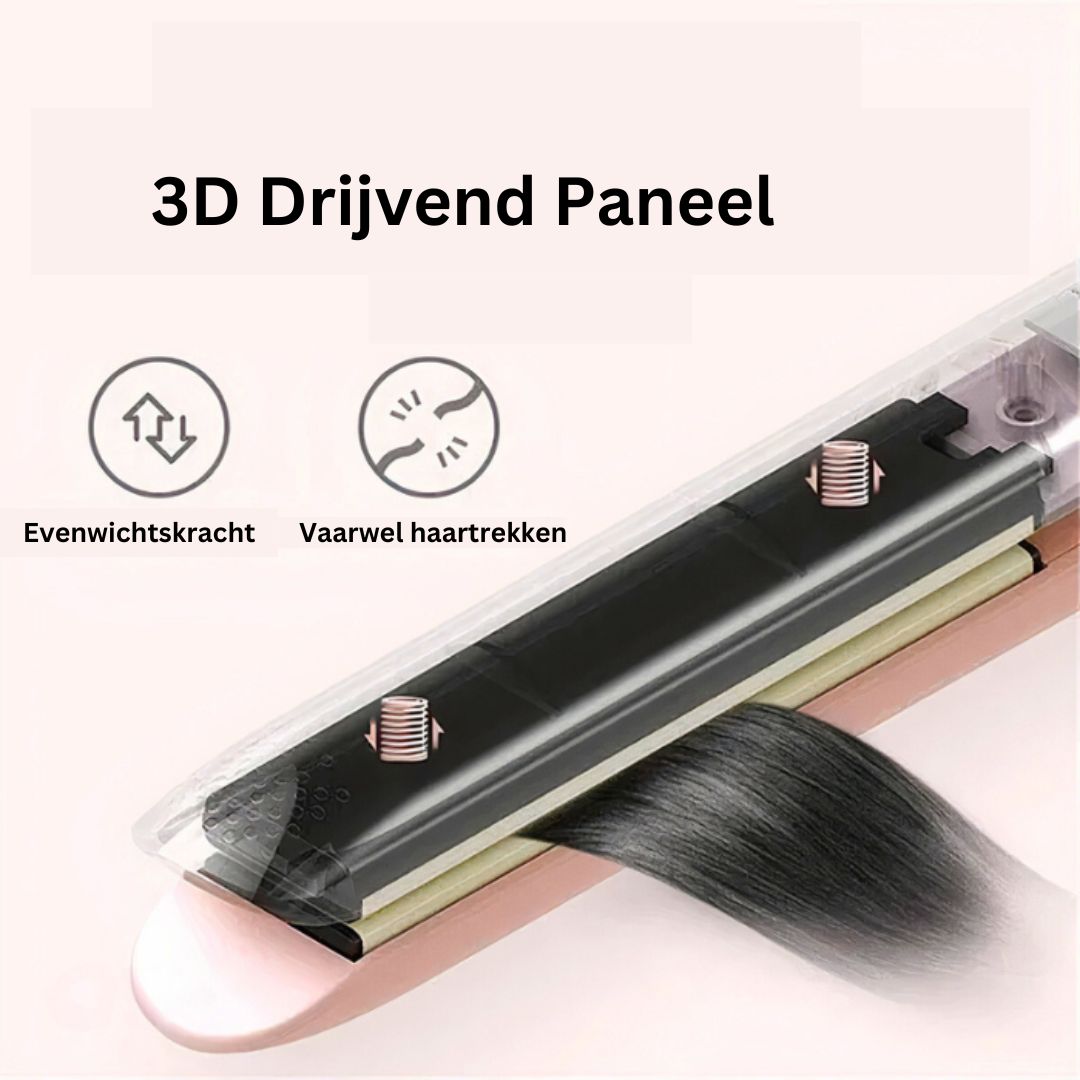 Ceramic Hair Styler for Straight and Curly Styles – Compact Design