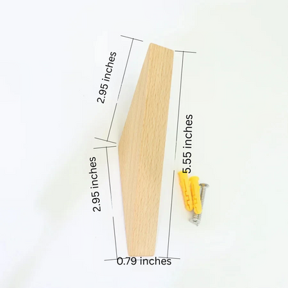 Decorative Coat Holder with Wooden Hook