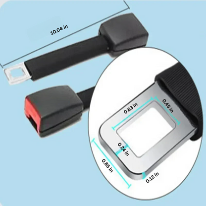 Seat Belt Extender with Rigid Stem for Elevated Positioning