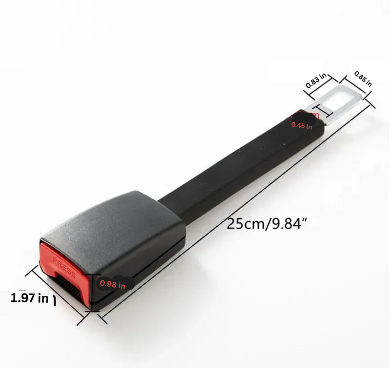 Seat Belt Extender with Rigid Stem for Elevated Positioning