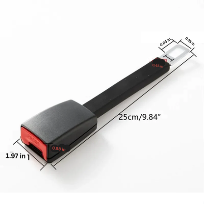 Seat Belt Extender with Rigid Stem for Elevated Positioning