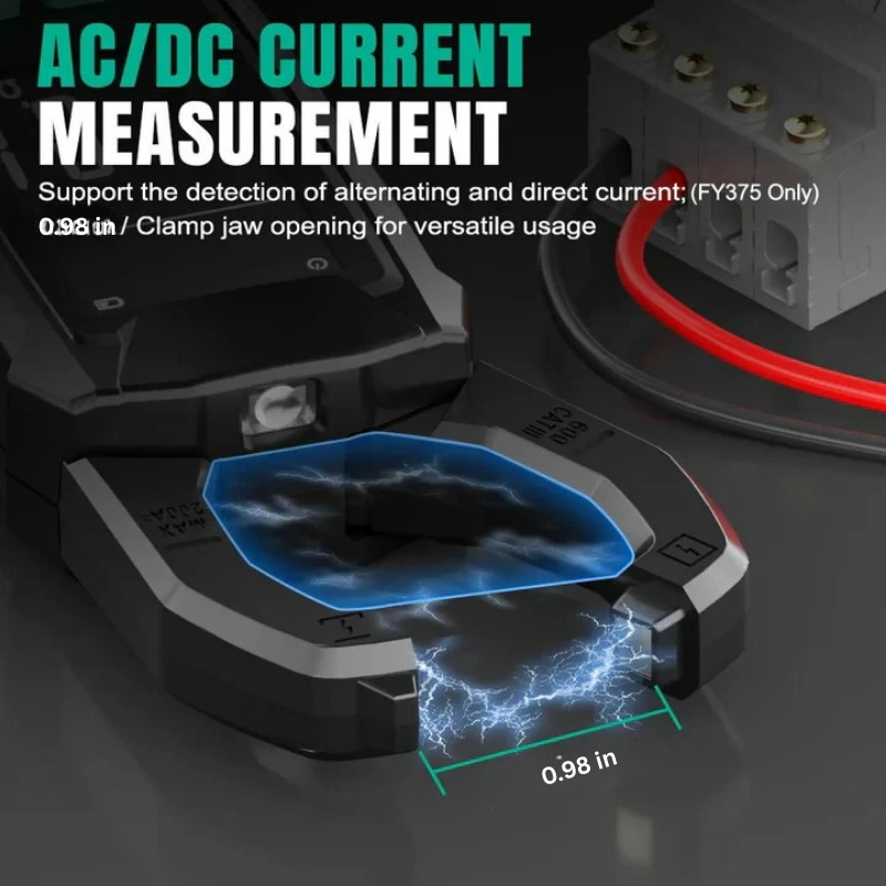 Clamp Meter for AC and DC Electric Measurements
